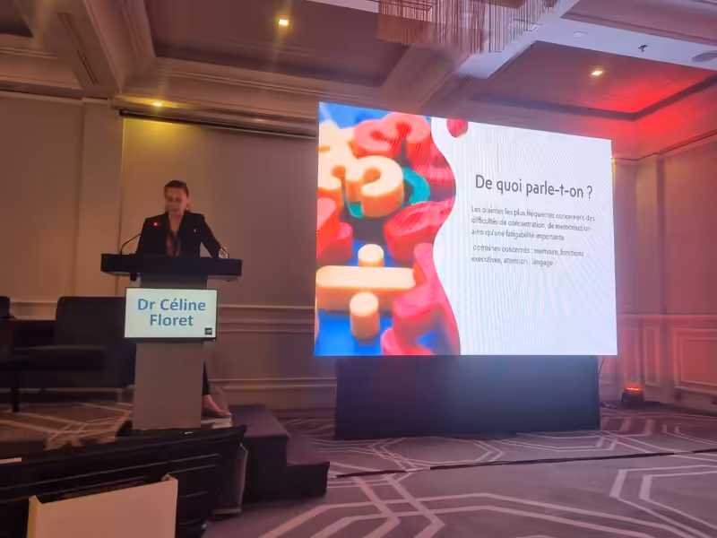 Présentation scientifique sur écran